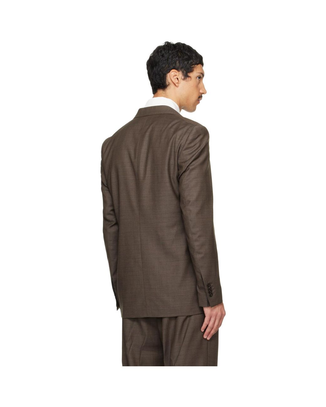 Carter Young Brown Kirk Unstructured Blazer for men