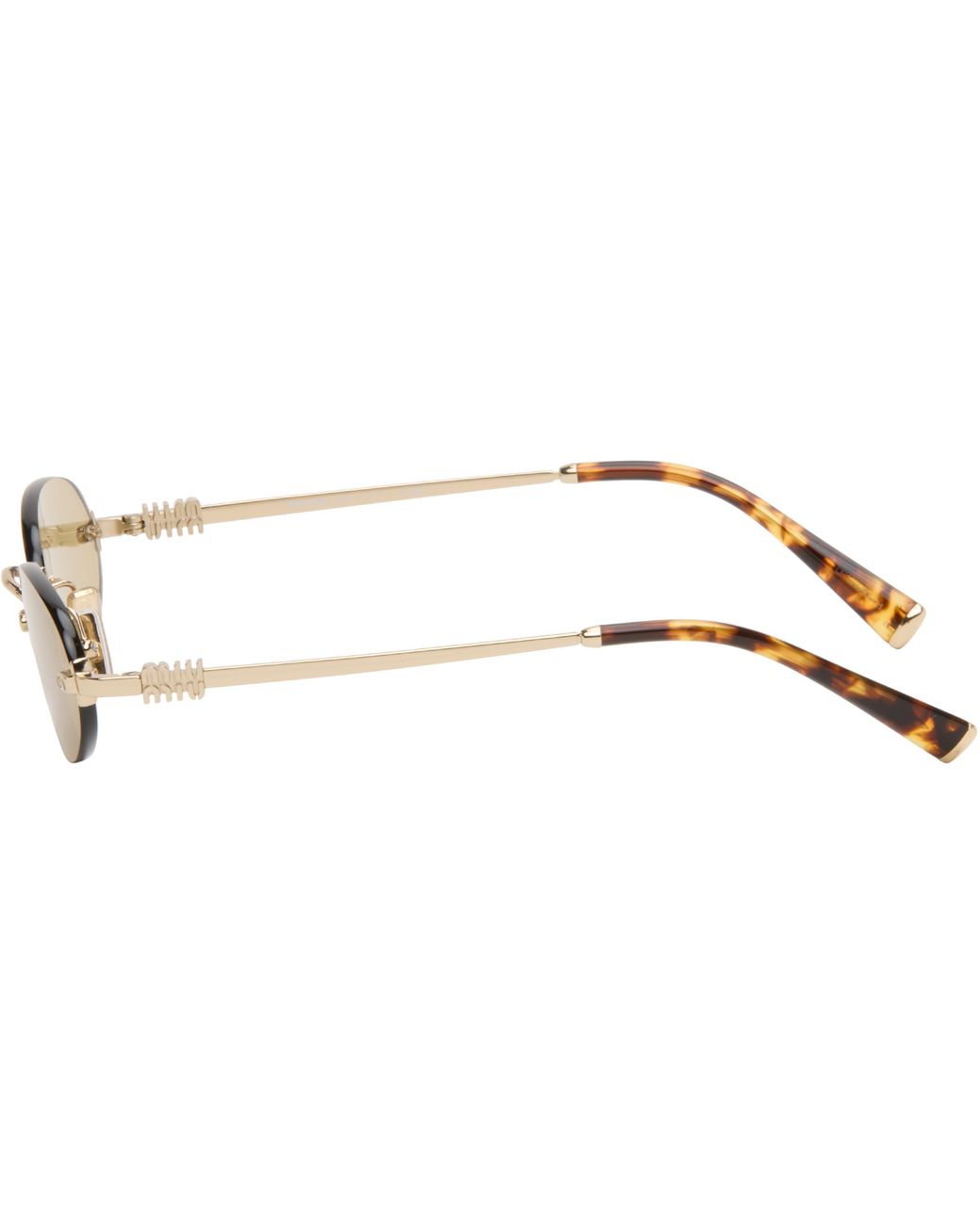 Miu Miu Black 'Miu Miu Logo' Sunglasses