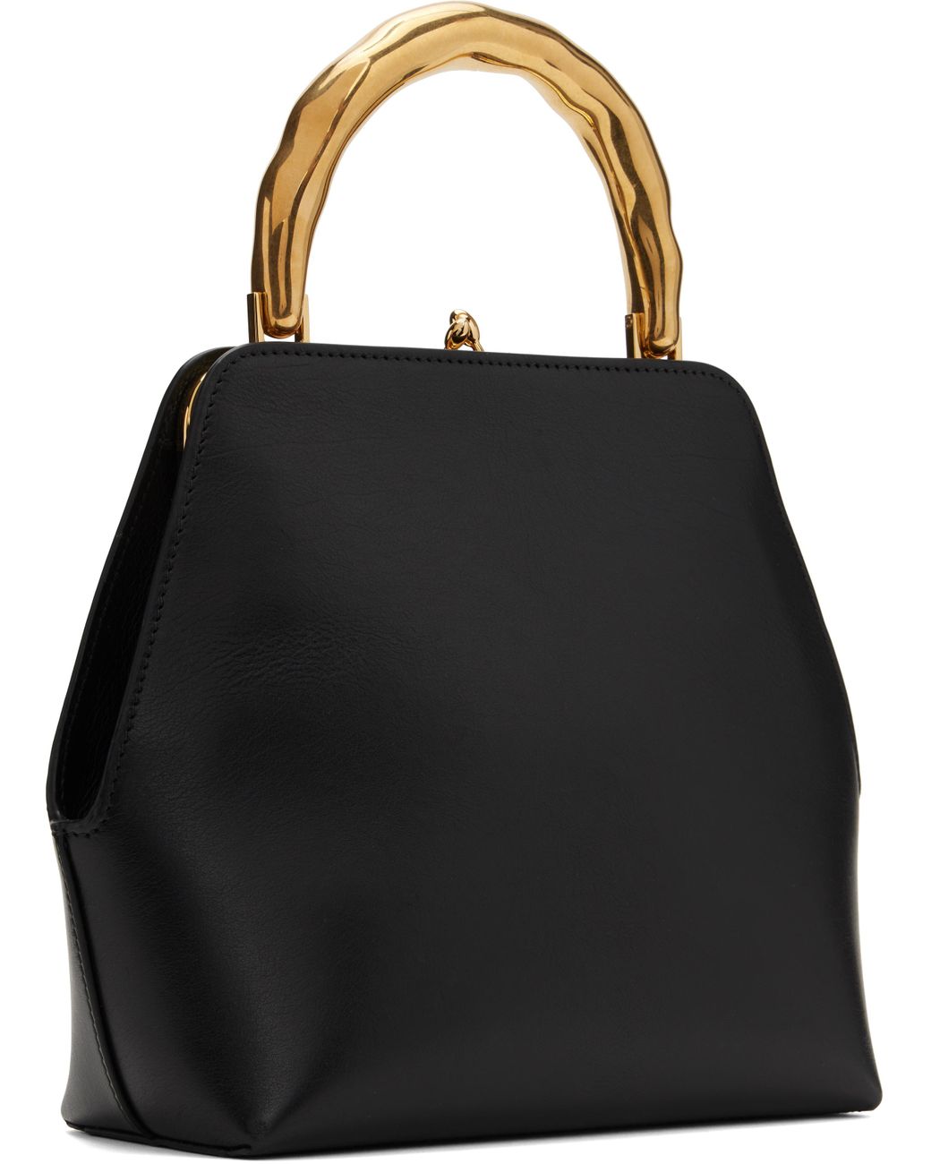 Jil Sander Goji Bamboo Square Bag in Black | Lyst UK