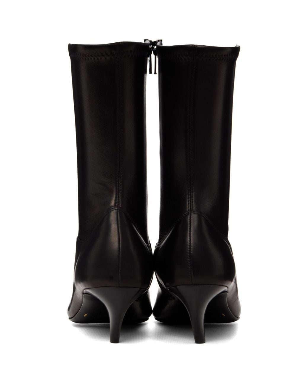 Khaite Black Valerie Mid-Calf Boots