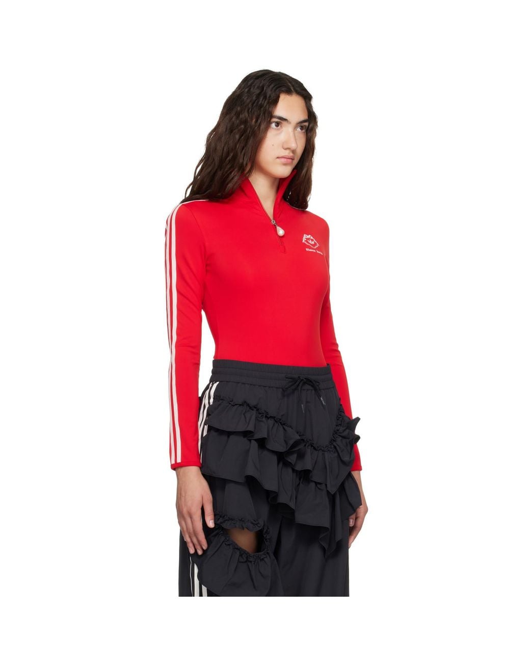 Simone Rocha Red Adidas Originals Edition Bodysuit