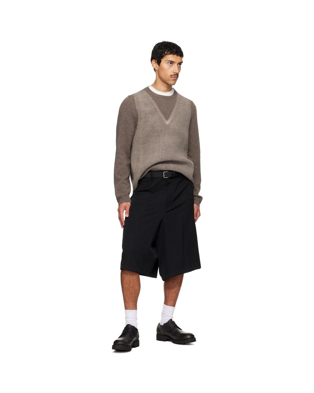 Comme des Garçons Black Classic Leather Belt for men
