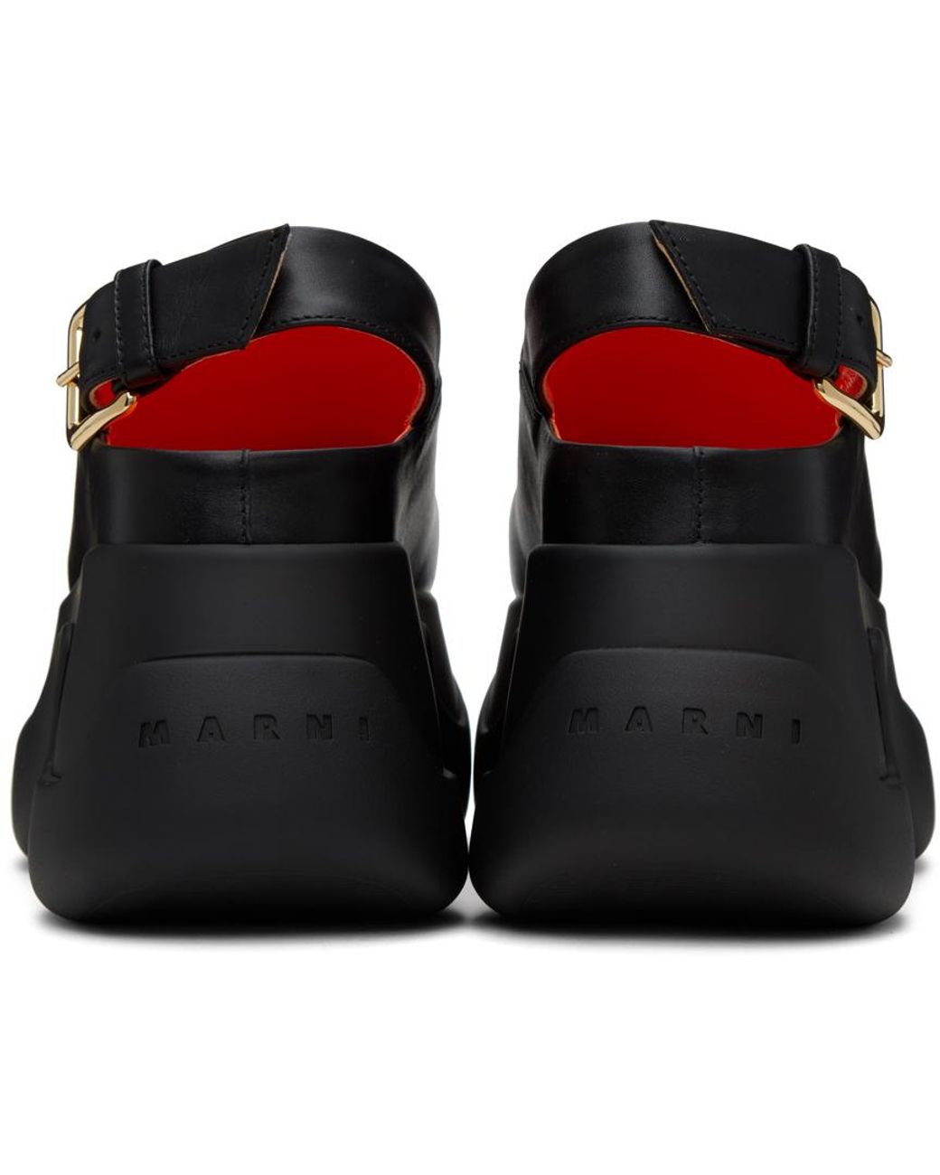 サンダル・ミュール MARNI - CHUNKY CLOG SABOT Brown leather chunky clog sabot | Marni