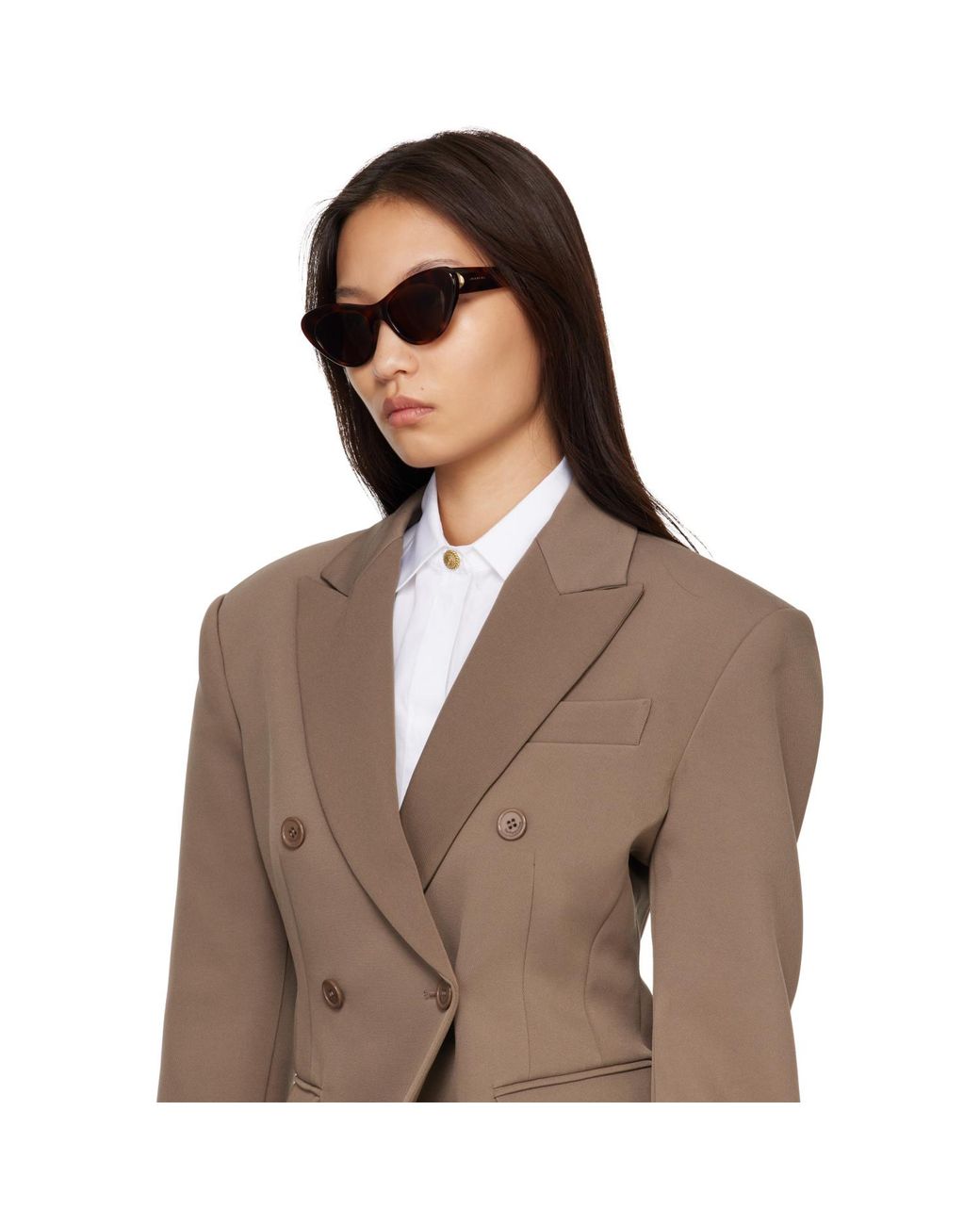 Givenchy Brown Bold Facet' Sunglasses