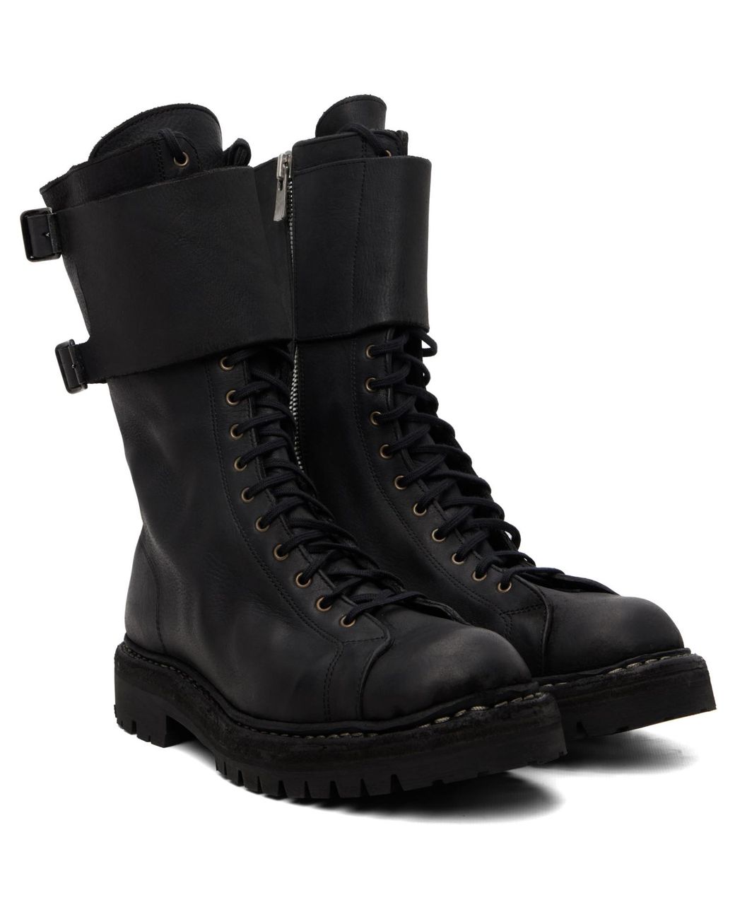 Guidi Black Lace 24 Boots for men