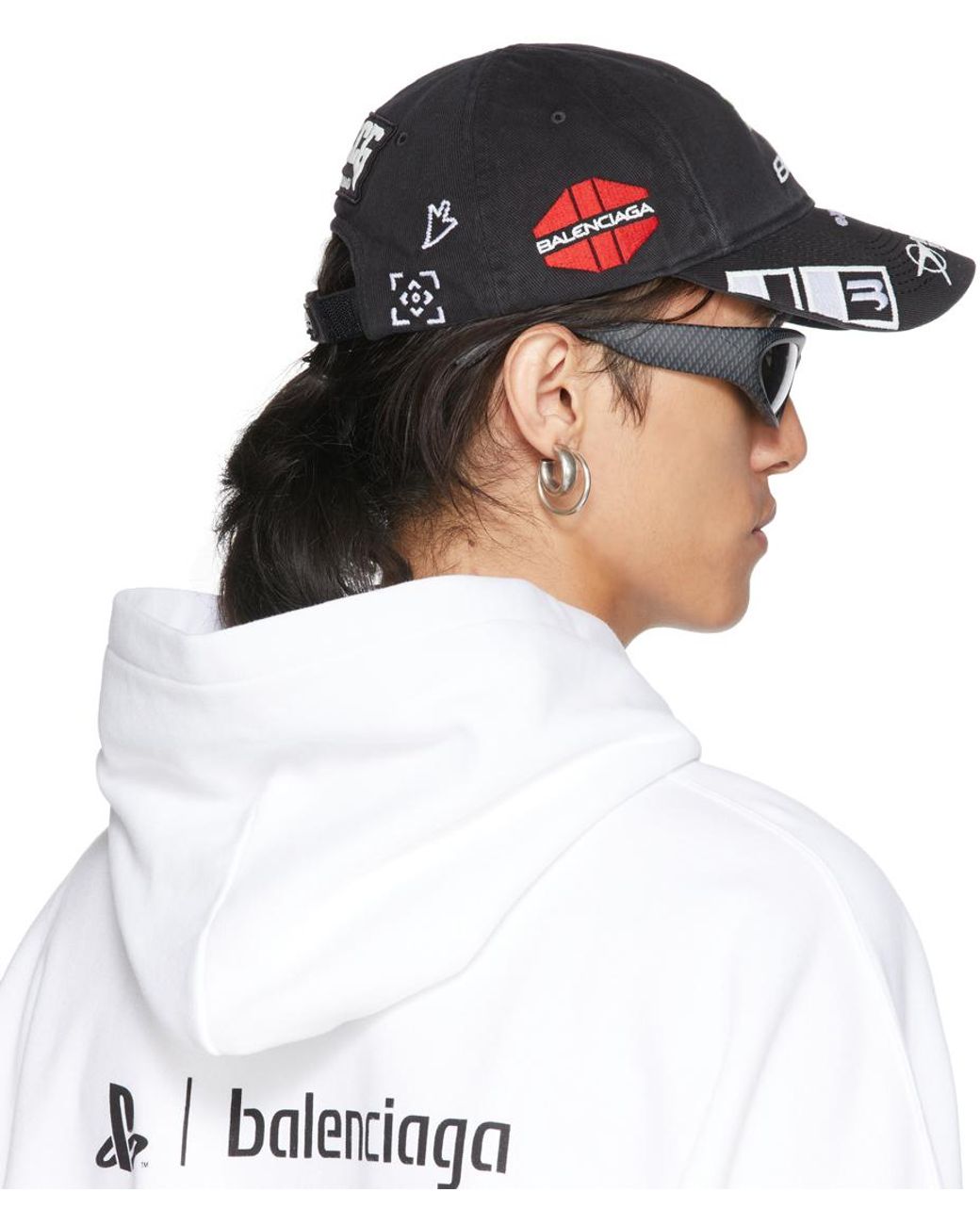 Balenciaga Gamer Embroidered Hat Black - FW21 - US