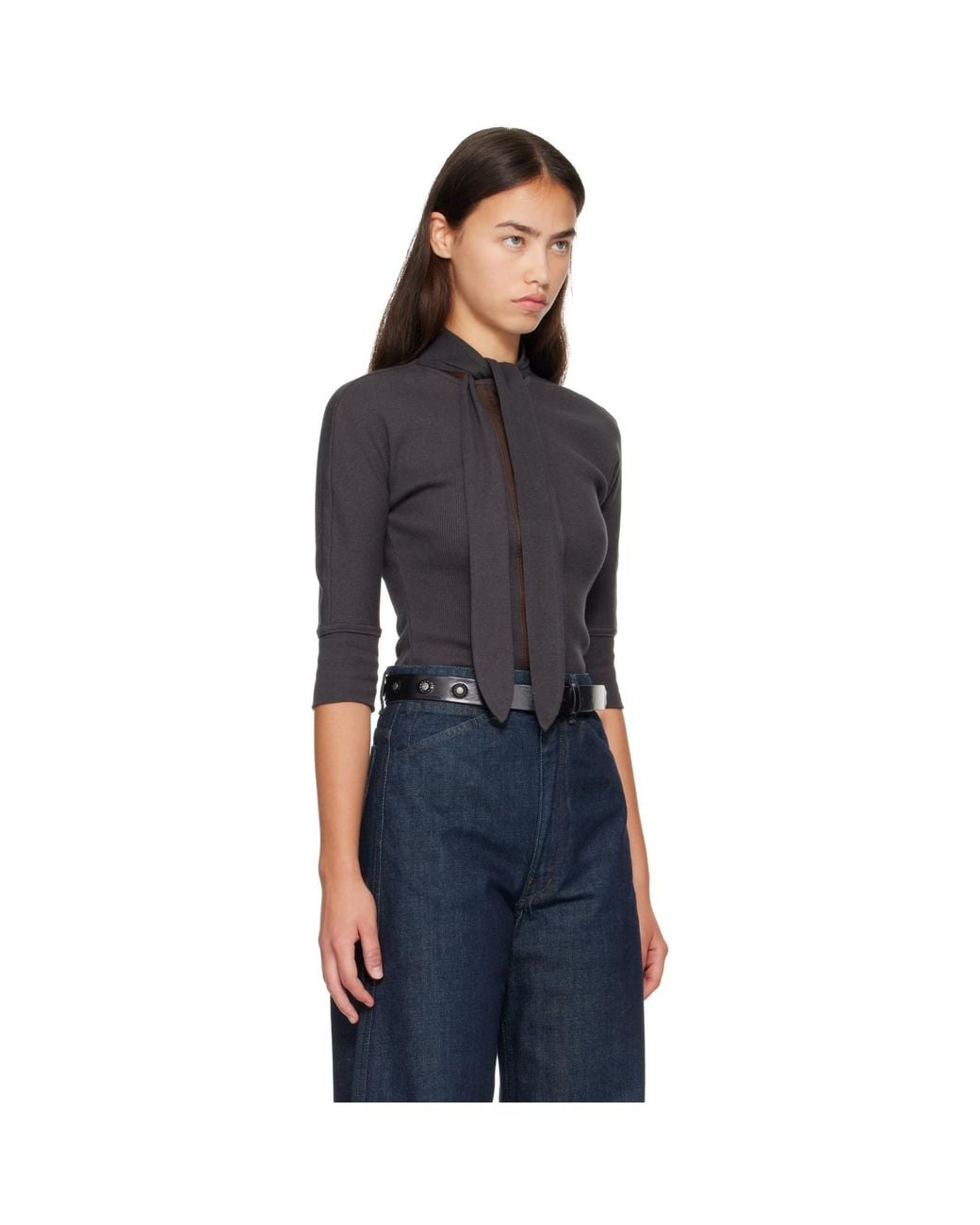 Lemaire Black Ascot T-Shirt