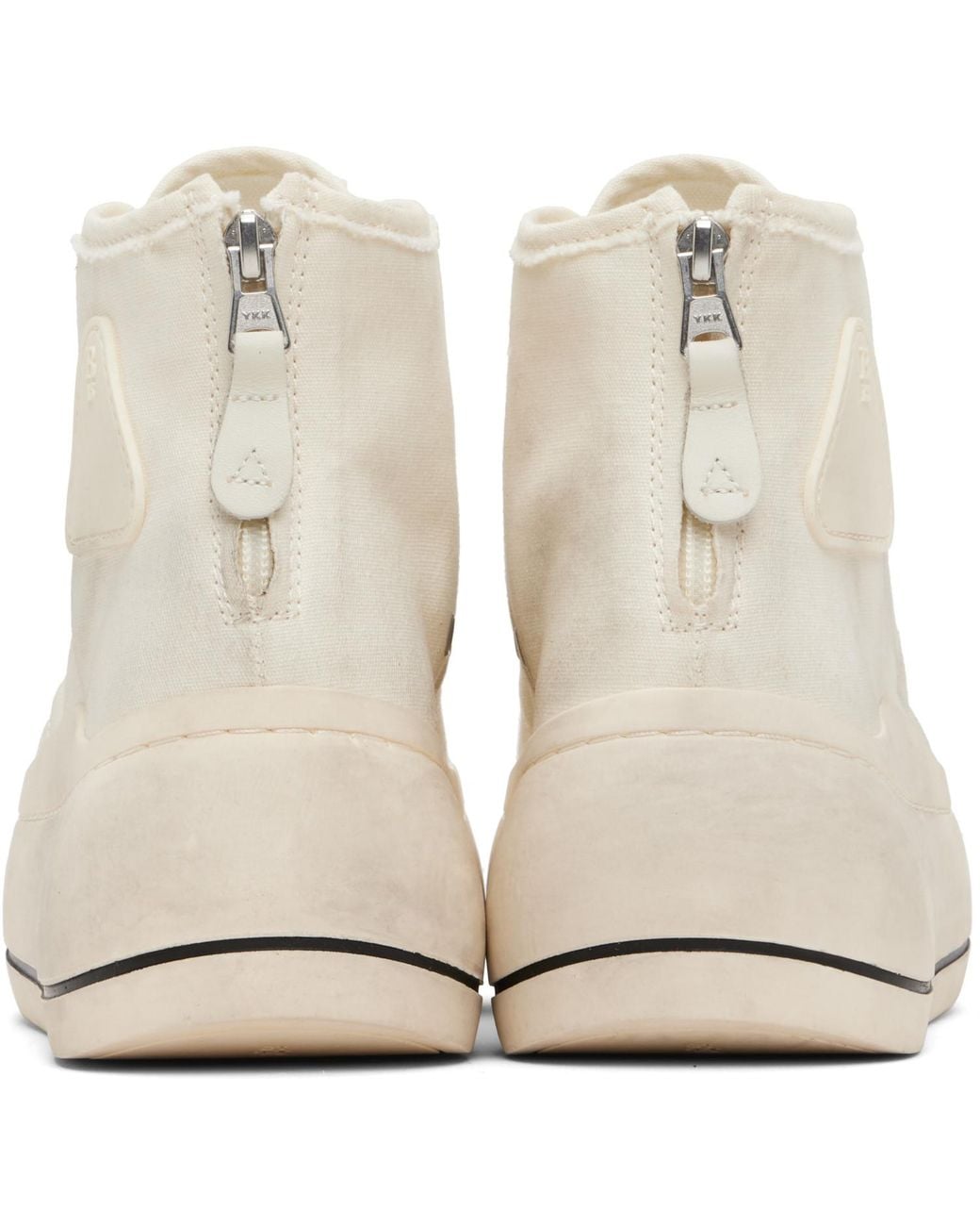 R13 White Off- Kurt High Top Sneakers