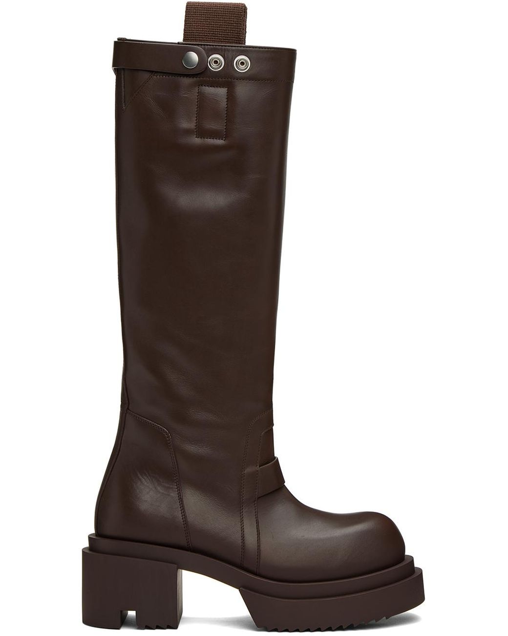 靴 Rick owens Pull on bogun boots Black Leather boots Pull On Bogun Rick Owens - Vitkac Canada