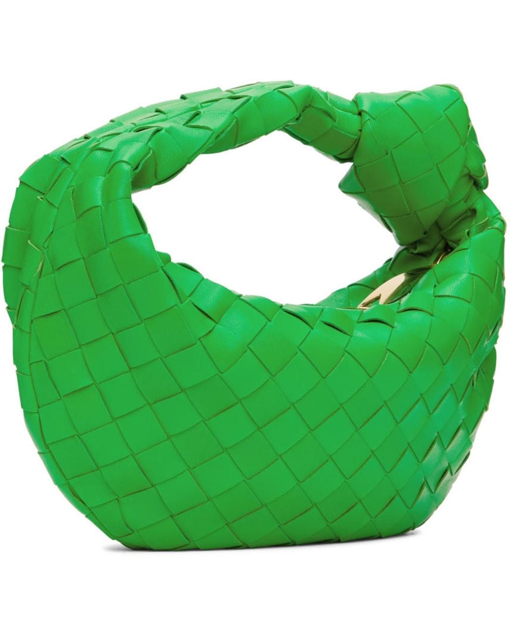 Bottega Veneta Green Mini Jodie Top Handle Bag