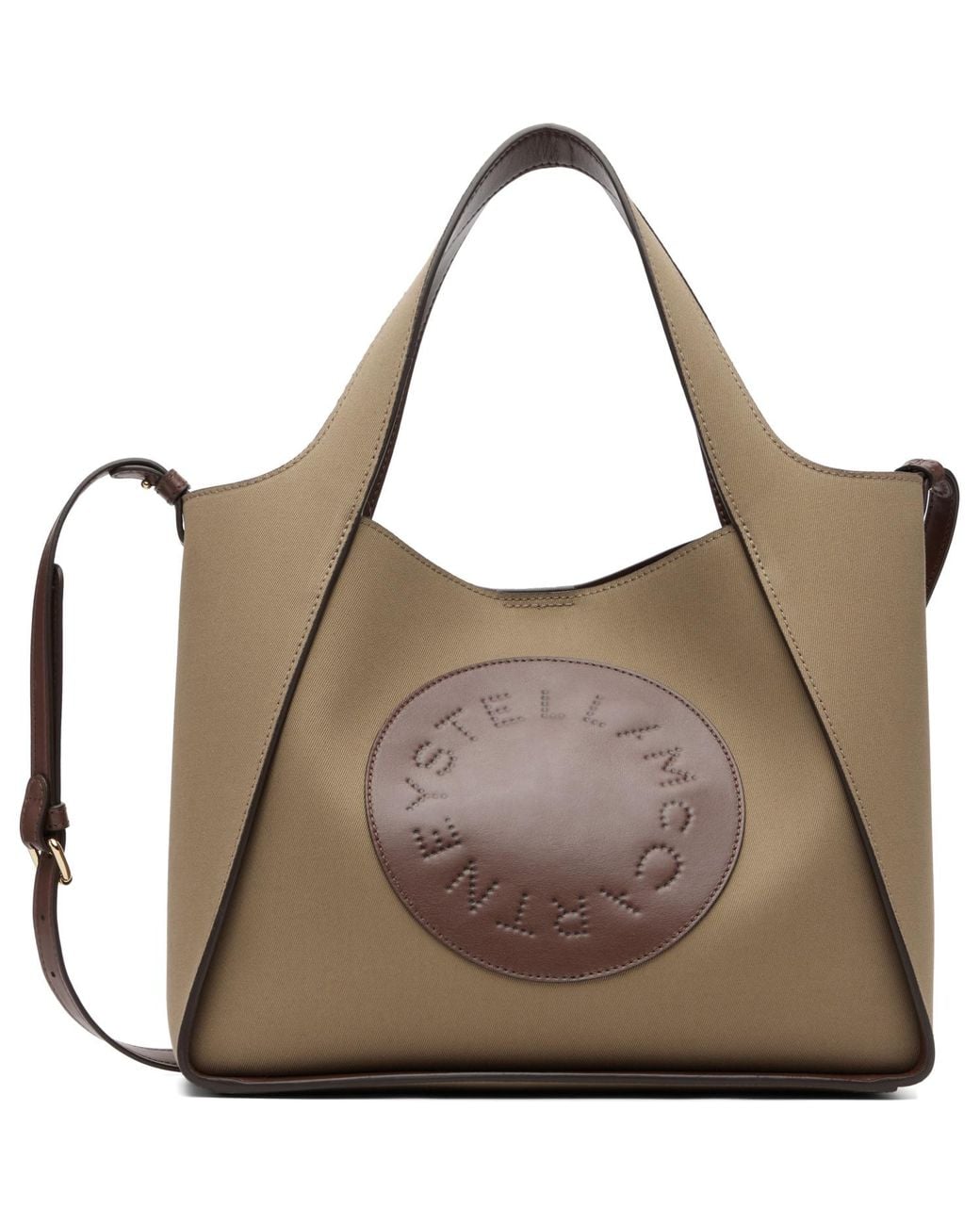 Stella McCartney Brown Logo Crossbody Tote