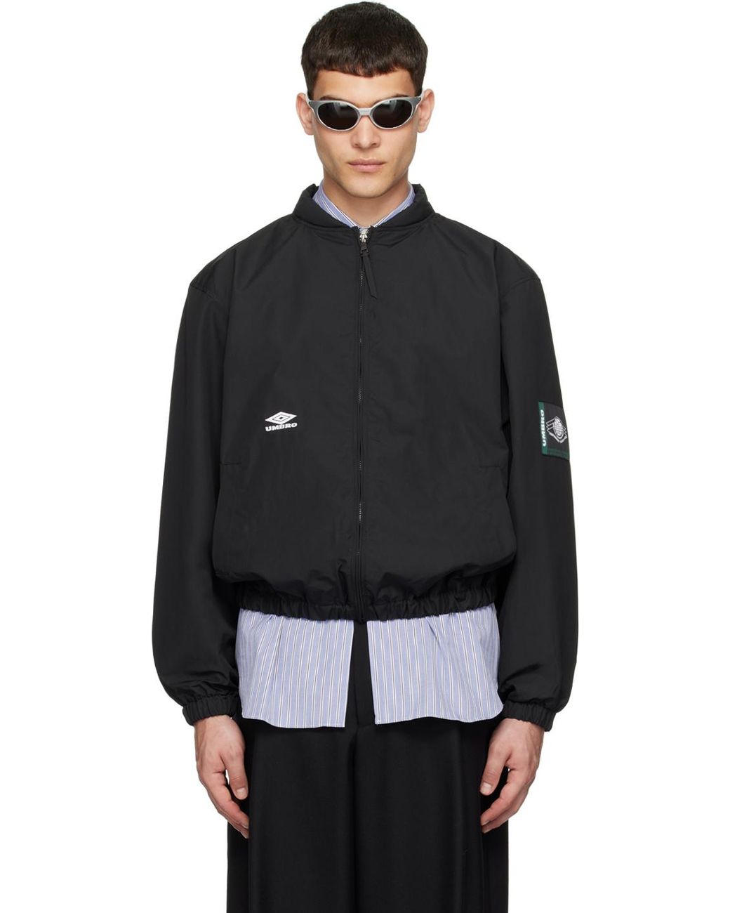 新品 UMBRO SLAM JAM アノラックパーカー ナイロン ジャケット Umbro x Slam Jam Masked Checked Anorak Brown/Black Check Men's