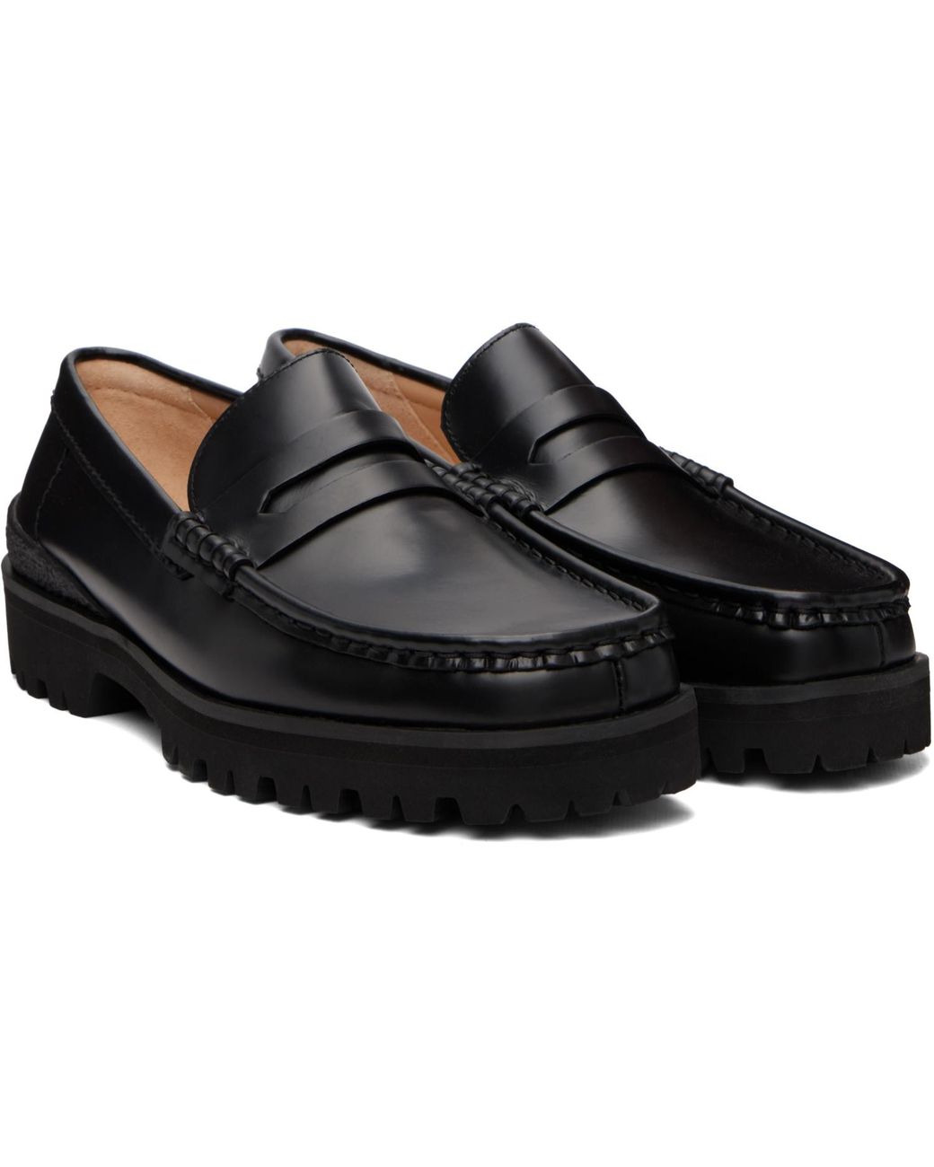 Clarks Black Yukoner Penny Loafers for men