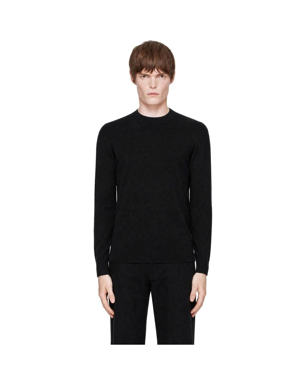 Veilance Black Conic Wool Midlayer Sweater for men