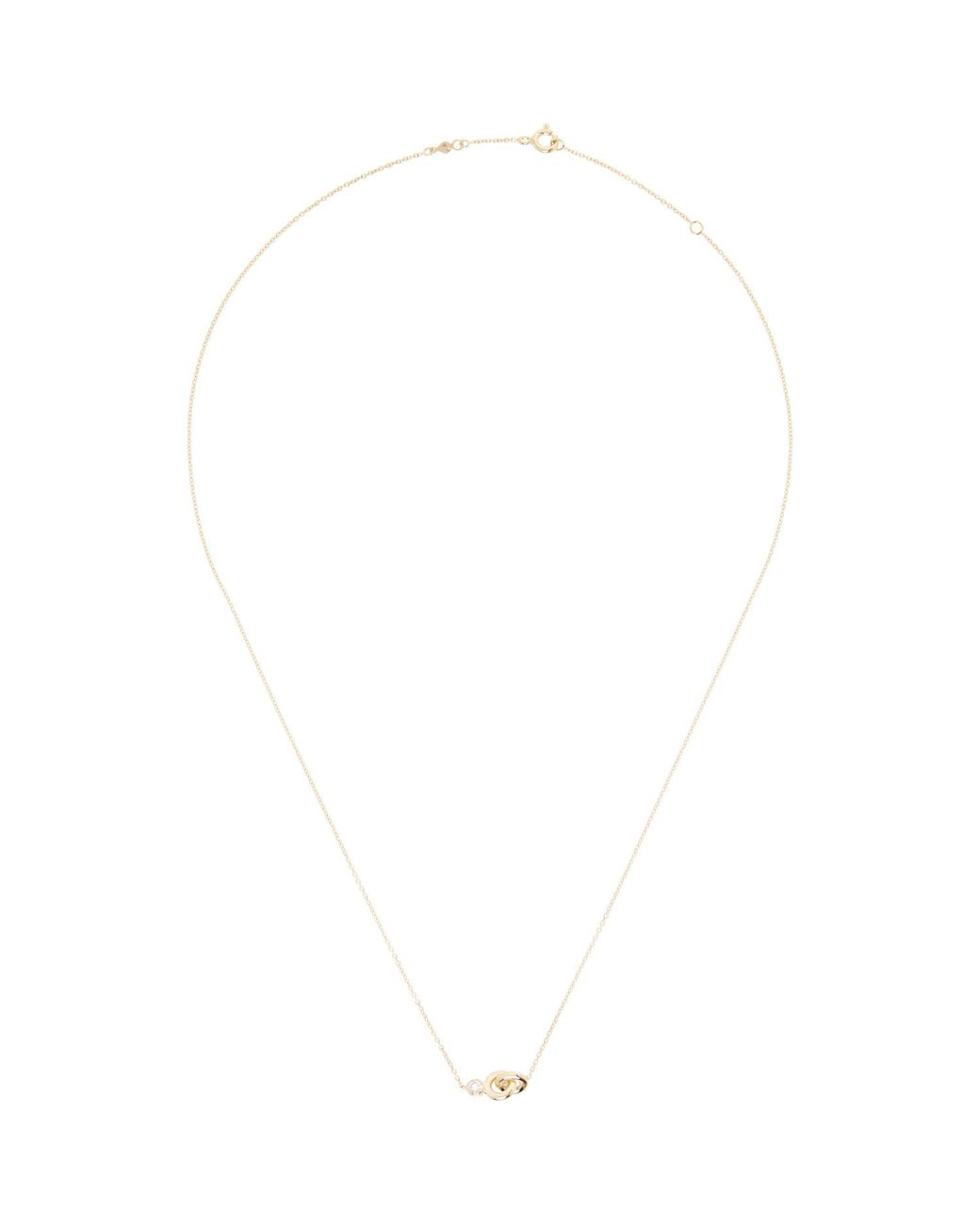C.Chesnais White Twin Chain Necklace