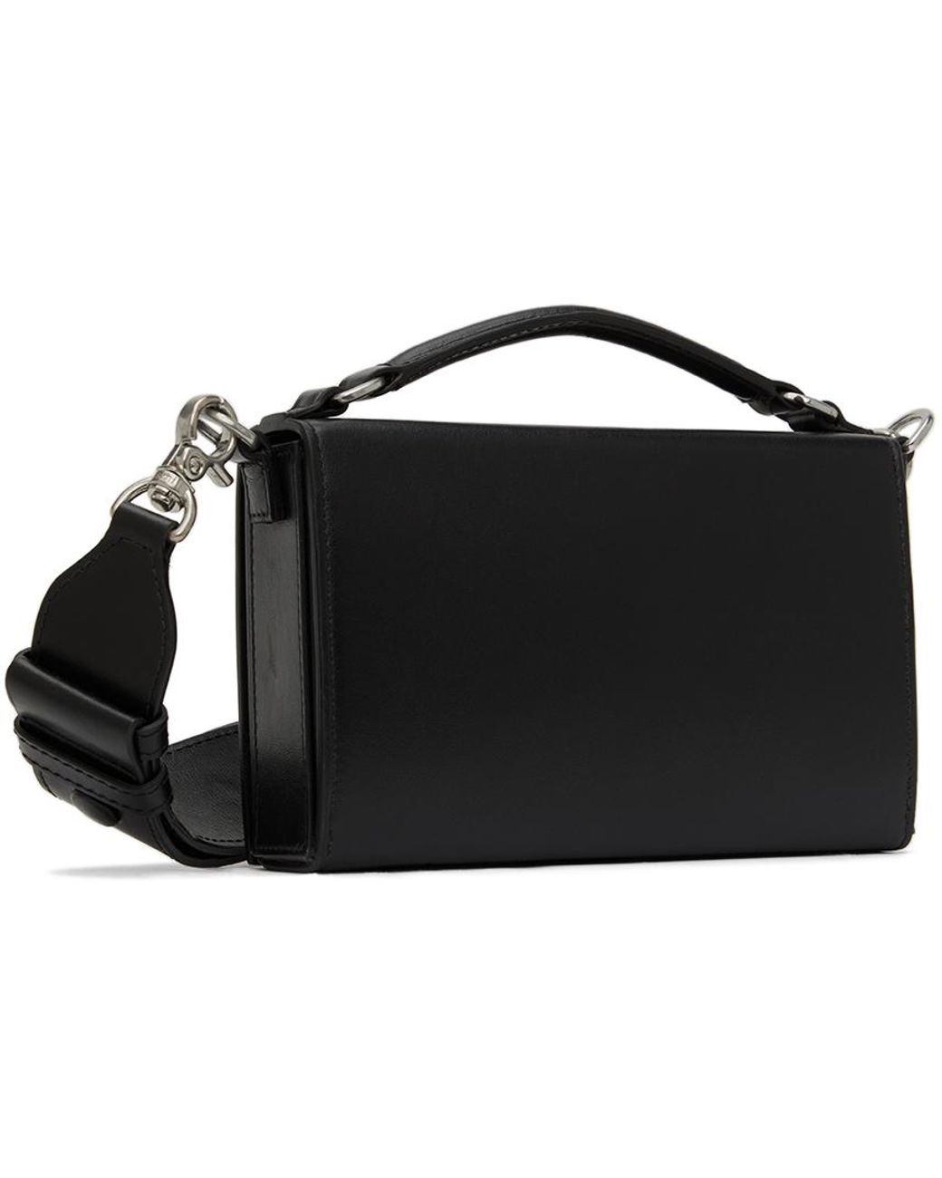 アミパリス LUNCH BOX BAG レザーショルダーバッグ ブラック アミパリス LUNCH BOX BAG レザーショルダーバッグ ブラック