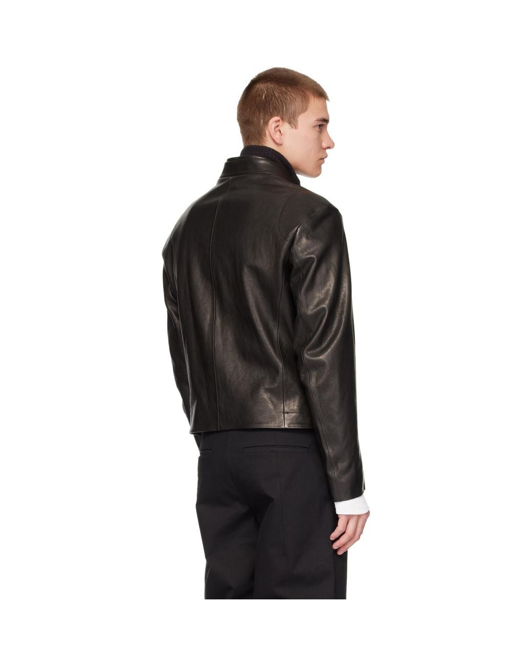 Post Archive Faction PAF Black Rider Leather Jacket for men