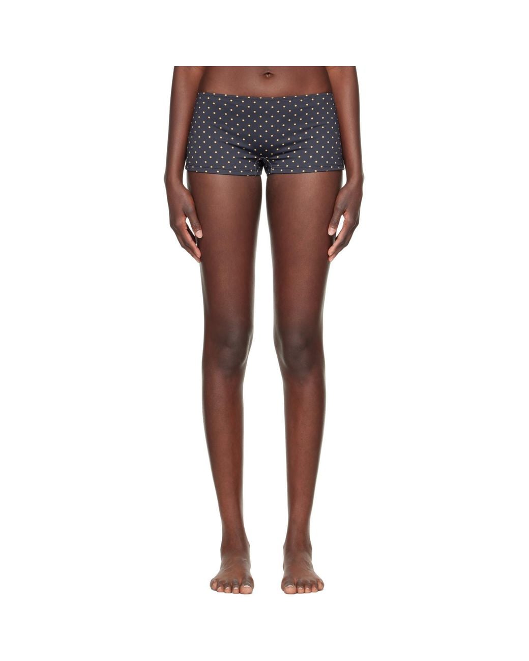 Fruity Booty Blue Celine Polka Swim Shorts