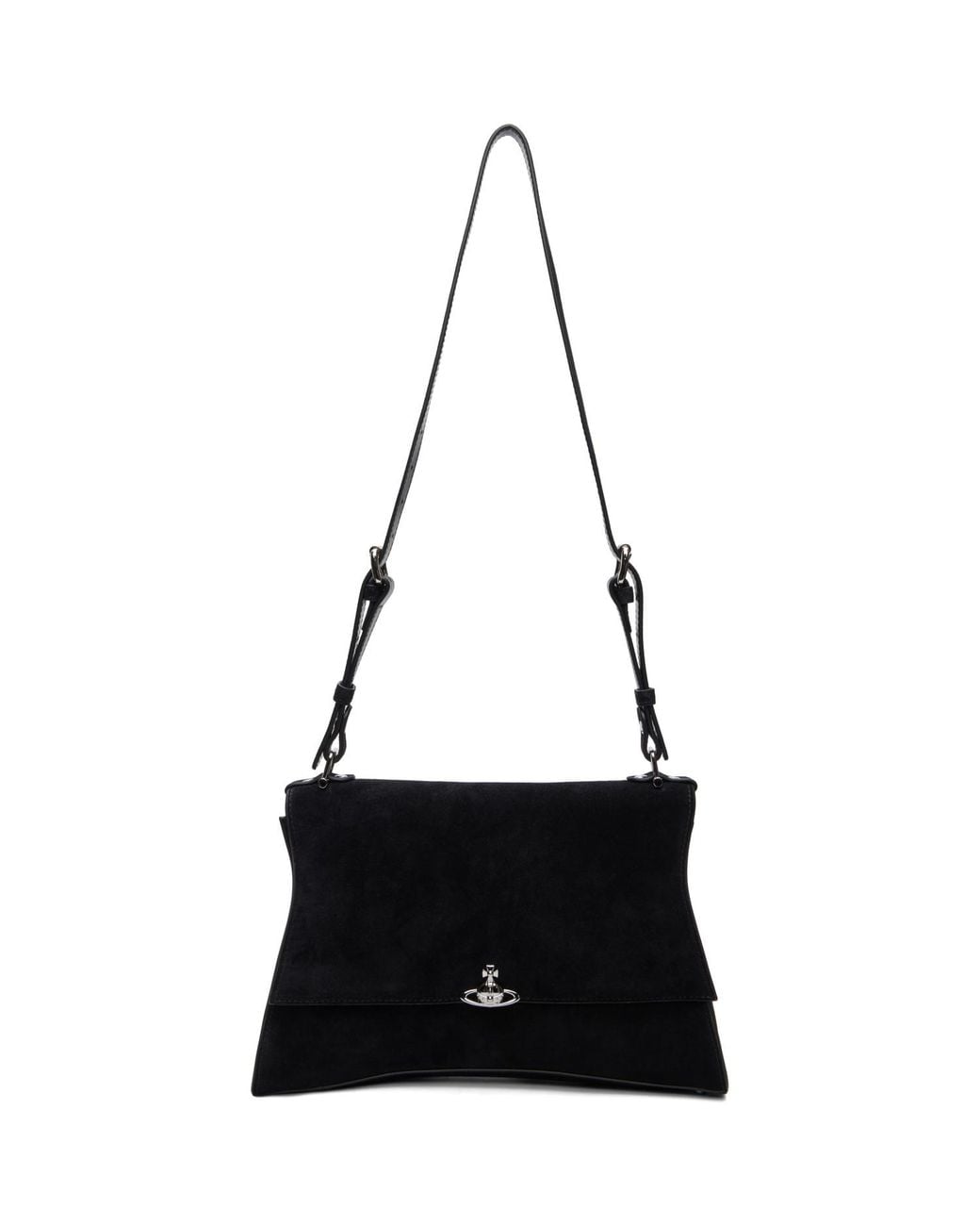 Vivienne Westwood Black Biana Medium Shoulder Bag