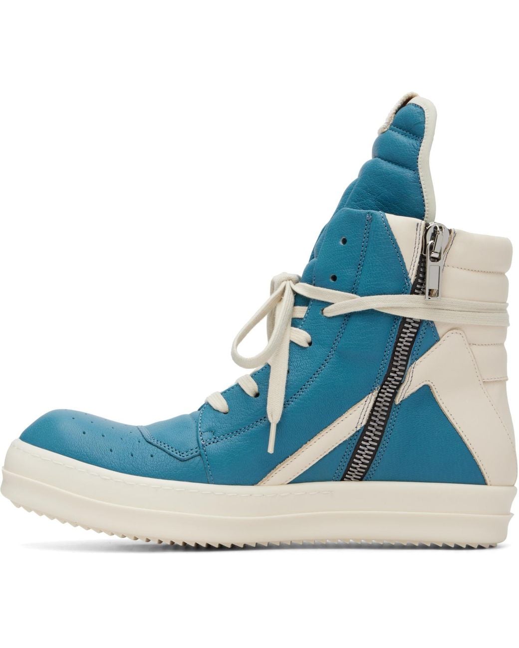 Rick Owens Blue Tower Geobasket Sneakers for men