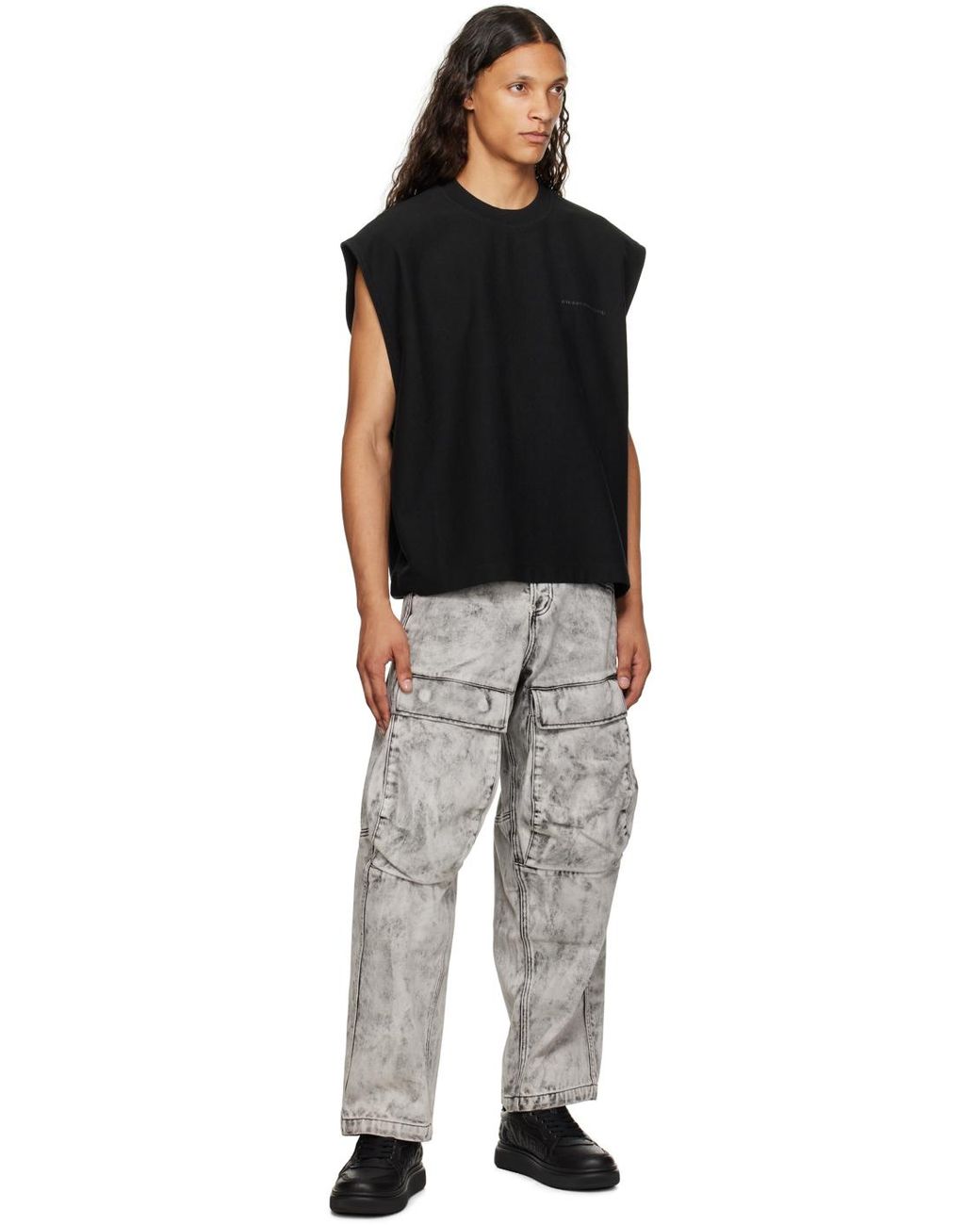 Alexander Wang Puff Logo Muscle Tank Top in Black for Men | Lyst UK