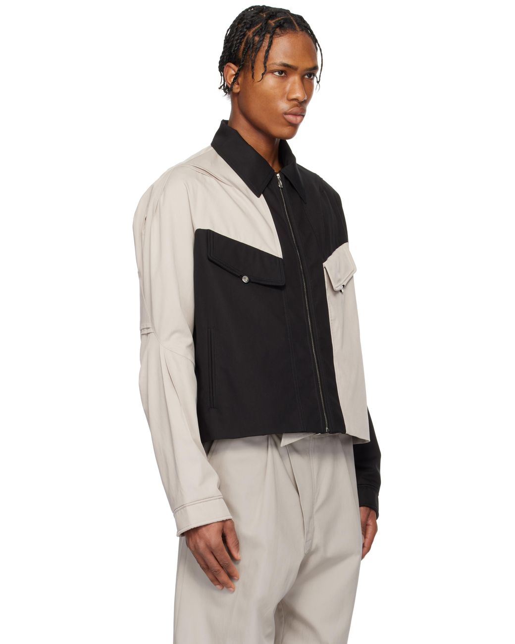 Kiko Kostadinov Tan & Alec K-Dart Jacket in Black for Men | Lyst