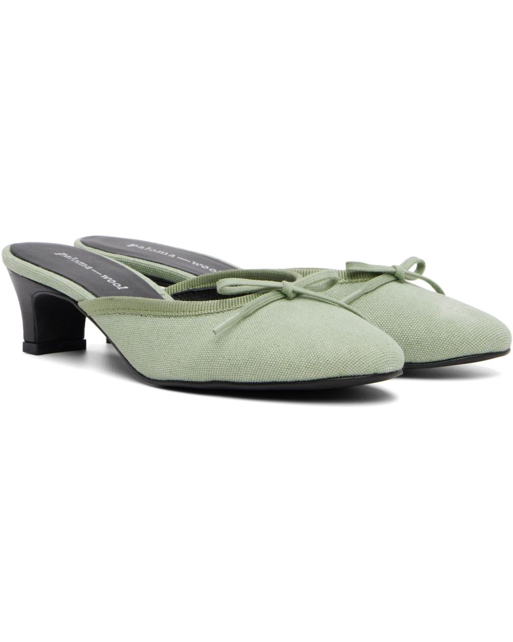 Paloma Wool Black Petra Mule Heels