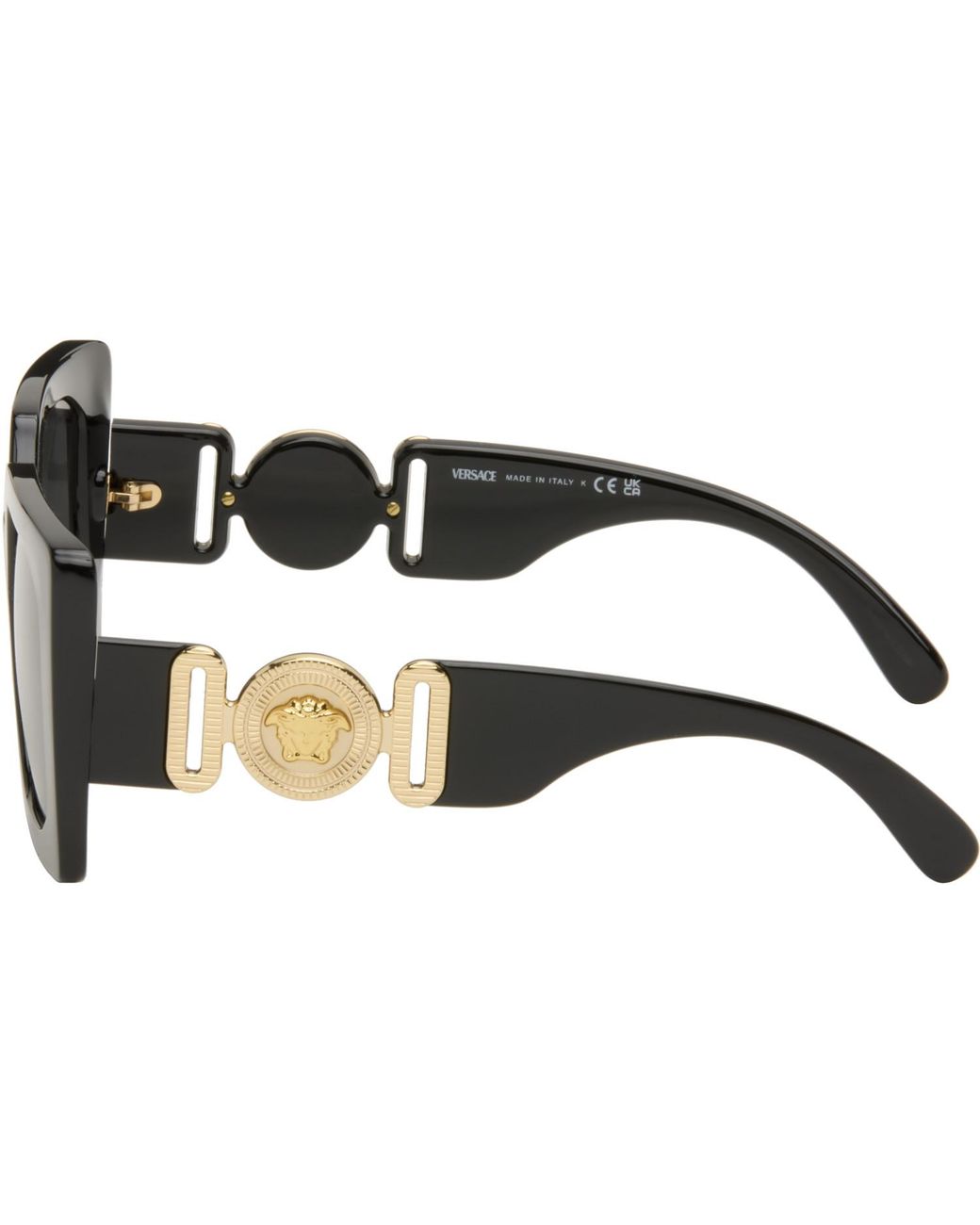 Versace Gray Medusa Biggie Maxi Sunglasses