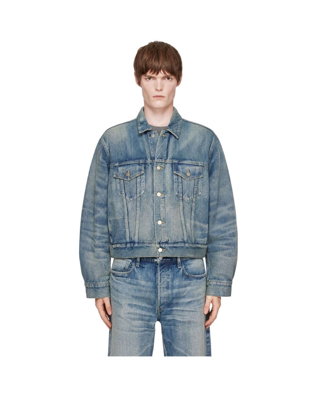 Fear Of God Blue Classic Denim Trucker Jacket for men