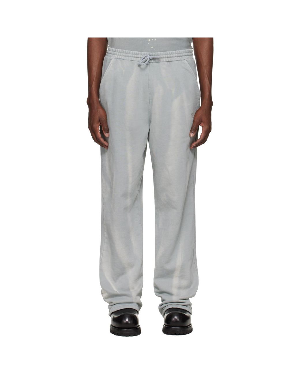 ALEXANDER DIGENOVA Black Trashed Sweatpants for men