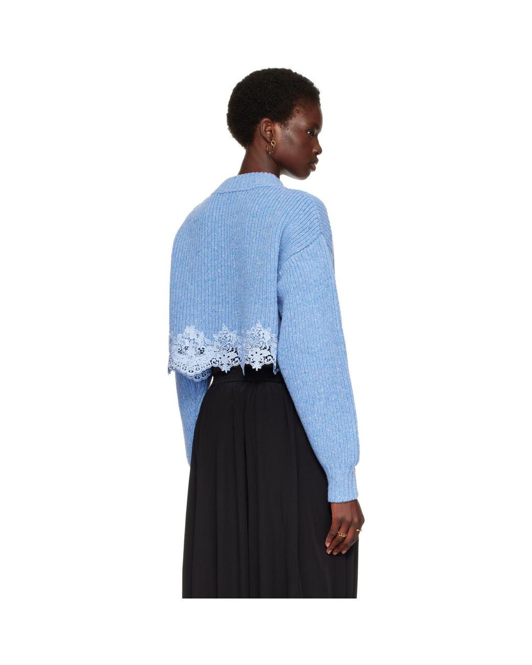 Pull Écourté Bleu Chloé en coloris Blue