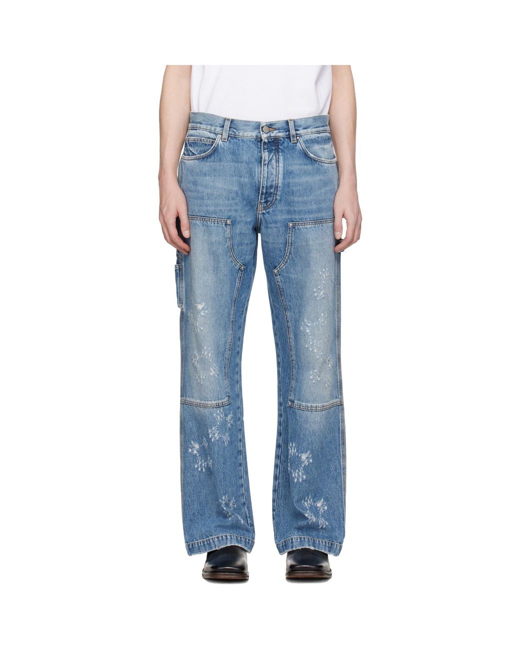 Amiri Blue Ma Quad Carpenter Jeans for men