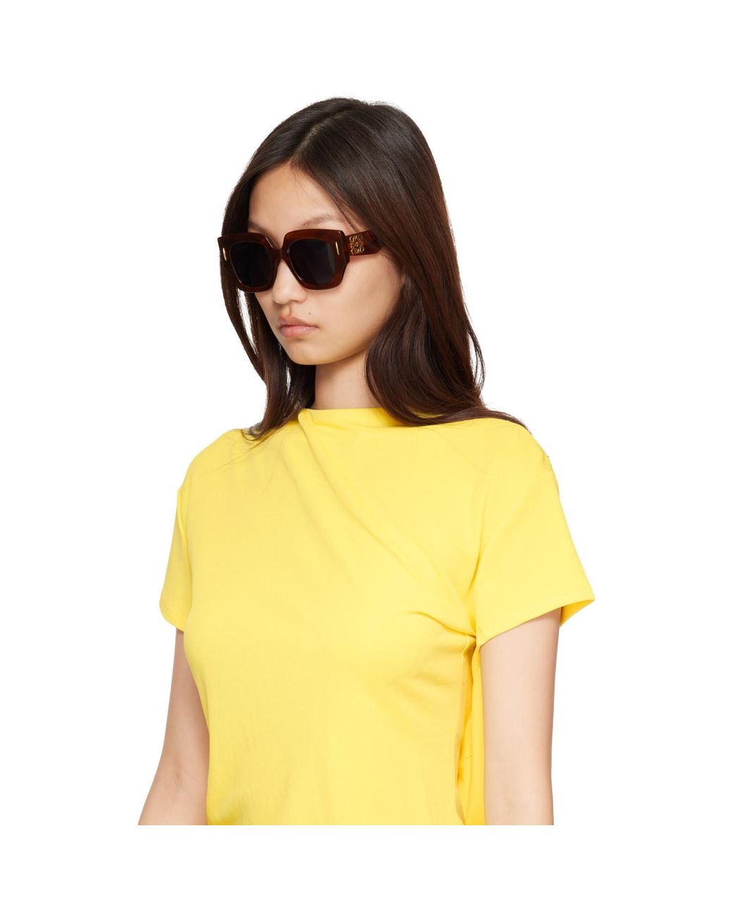 Loewe Brown Anagram Sunglasses