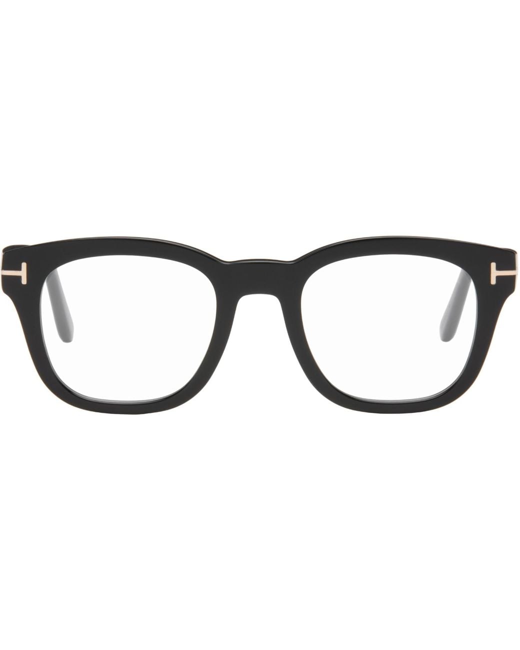Tom Ford Black Block Soft Square Light Optical Glasses for men