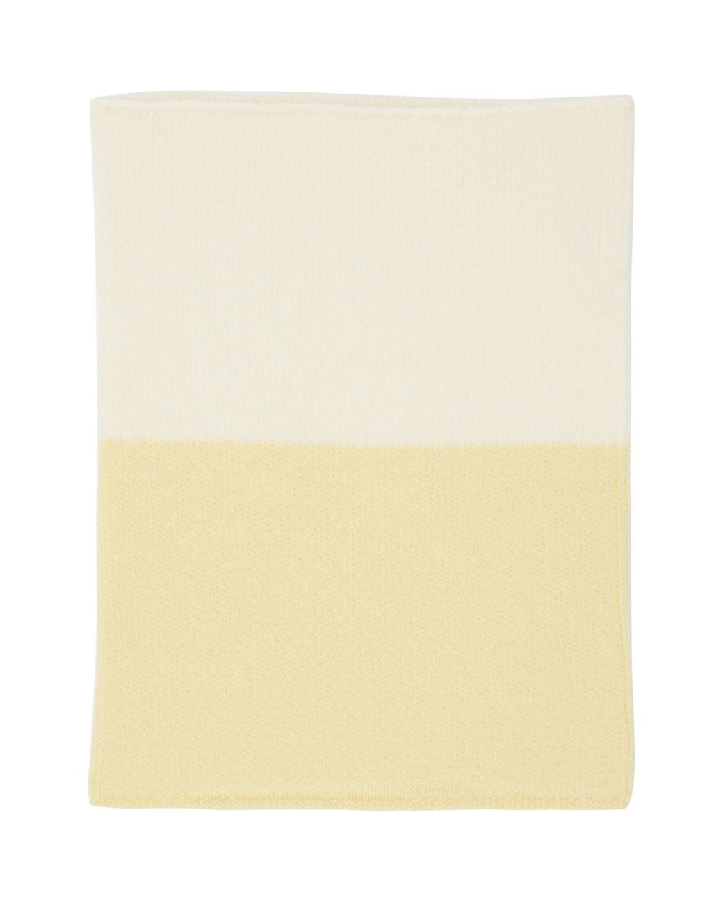 Homme Plissé Issey Miyake Natural Off- Winter Gear Color Block Tube Scarf for men
