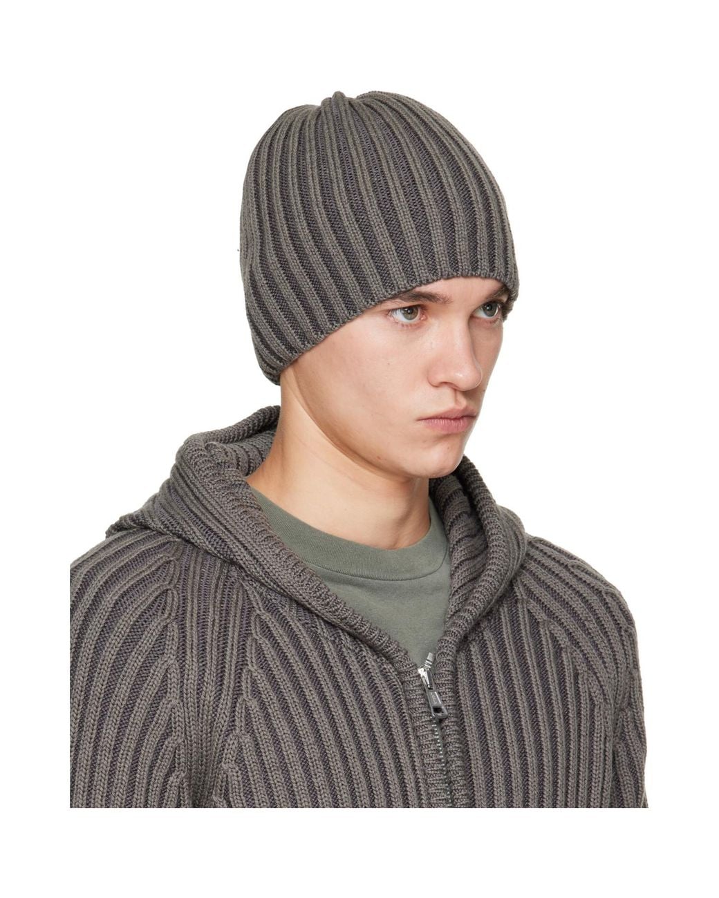 Our Legacy Gray Boston Beanie for men
