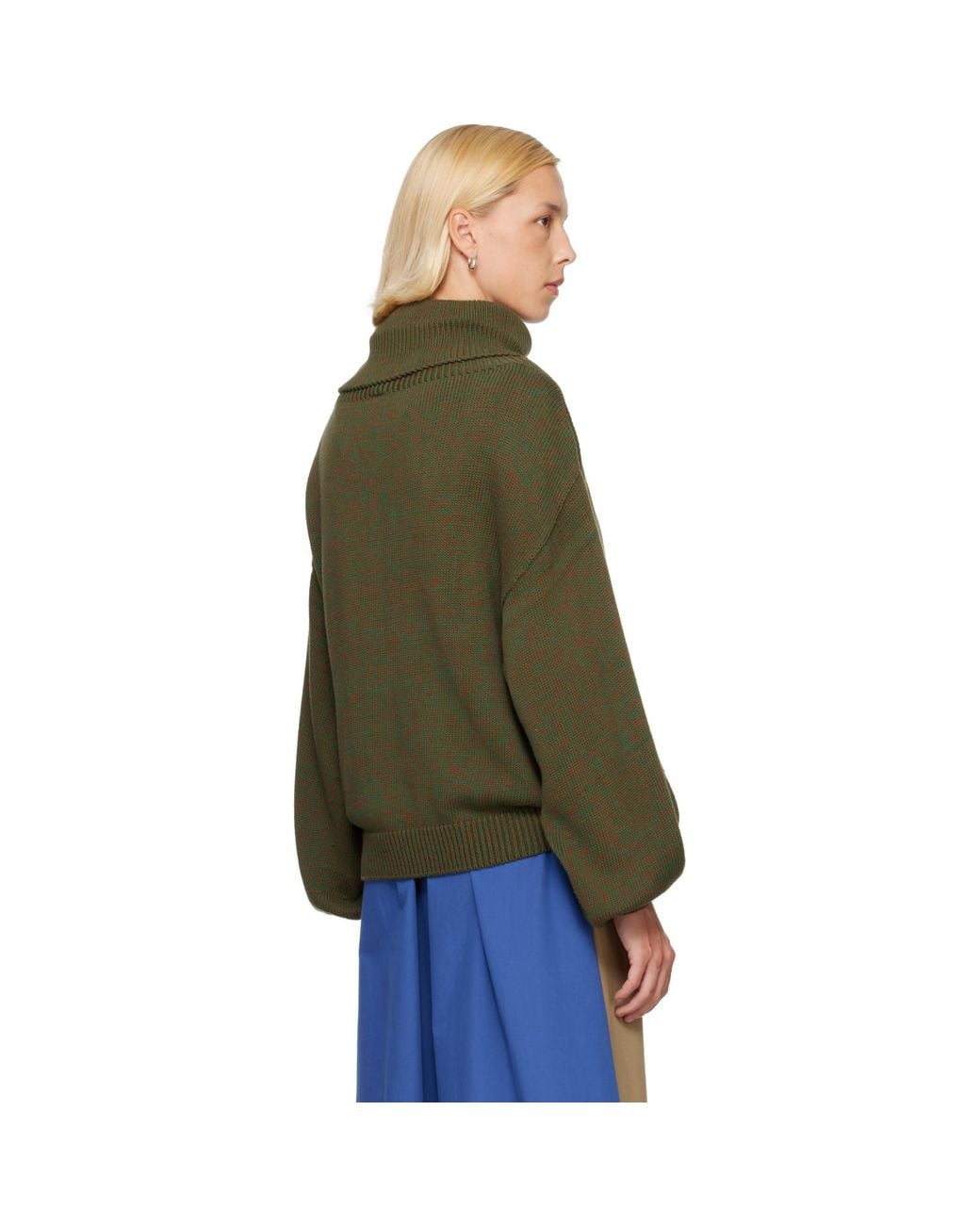 Baserange Green Calla Turtleneck