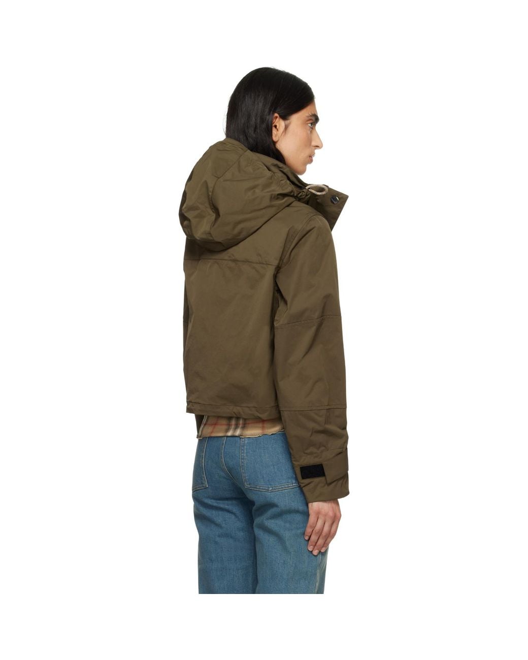 Burberry Black Khaki Nylon Jacket