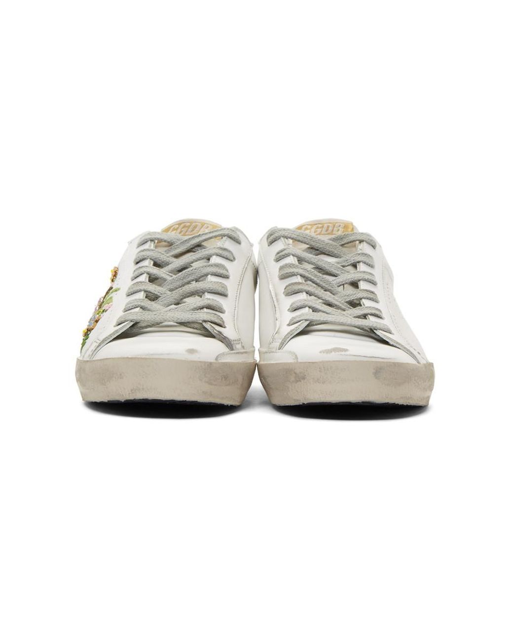 golden goose embroidered sneakers