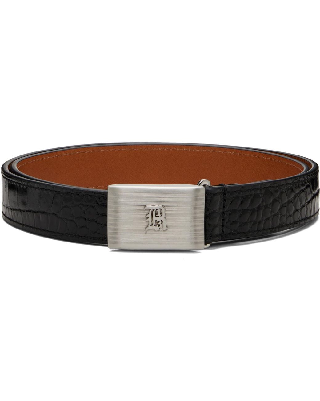 R13 Brown Box Buckle Belt