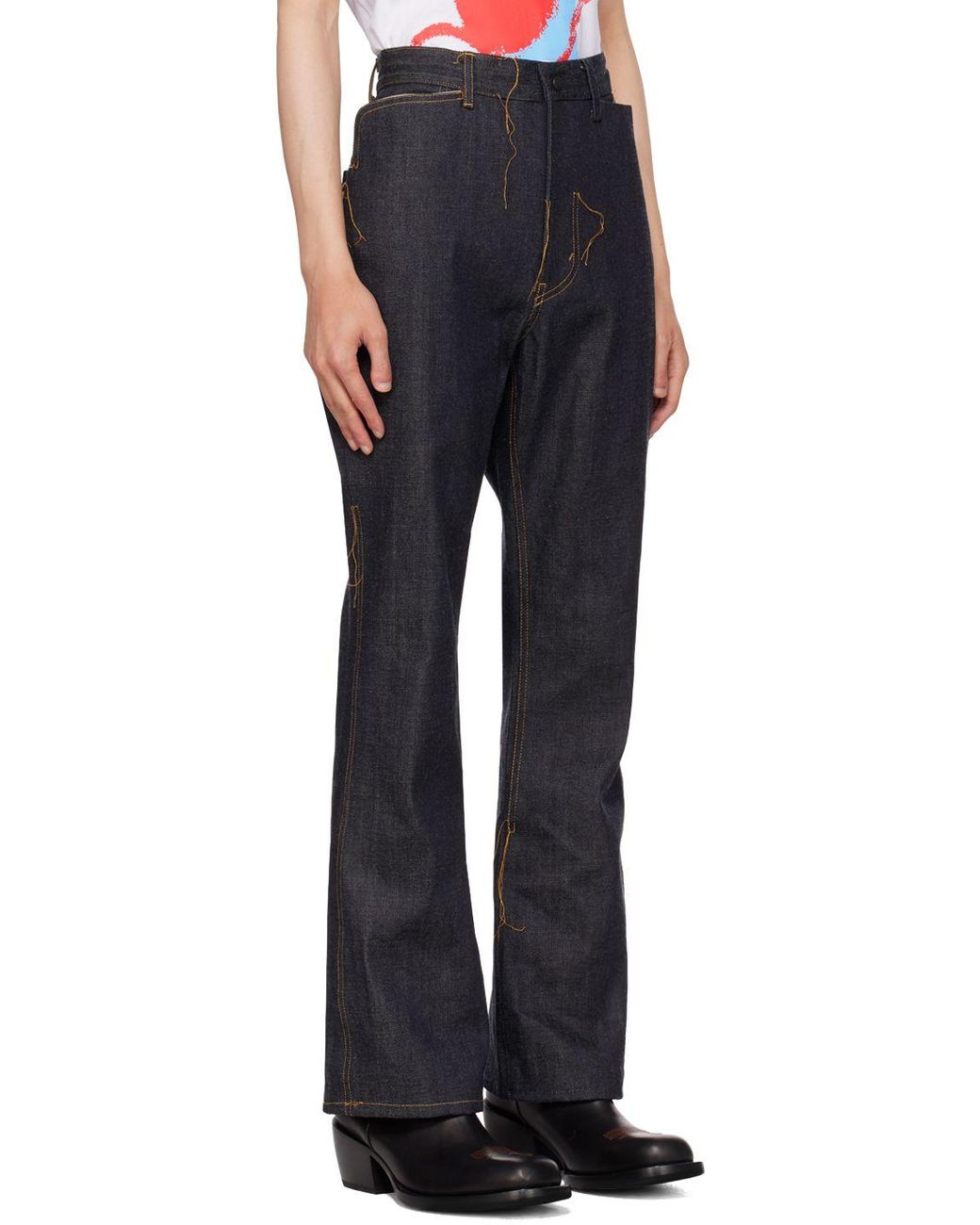 Needles Boot-cut Jeans in Blue for Men | Lyst