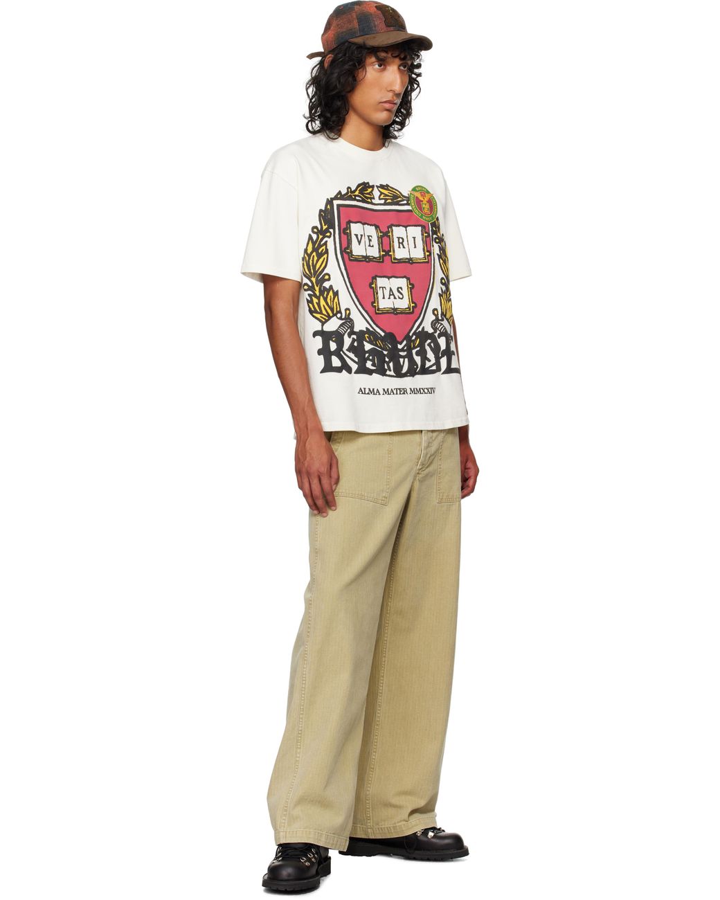 【関税込み】Rhude ホワイト Runway Plaque Tシャツ White Runway Plaque T-shirt by Rhude on Sale