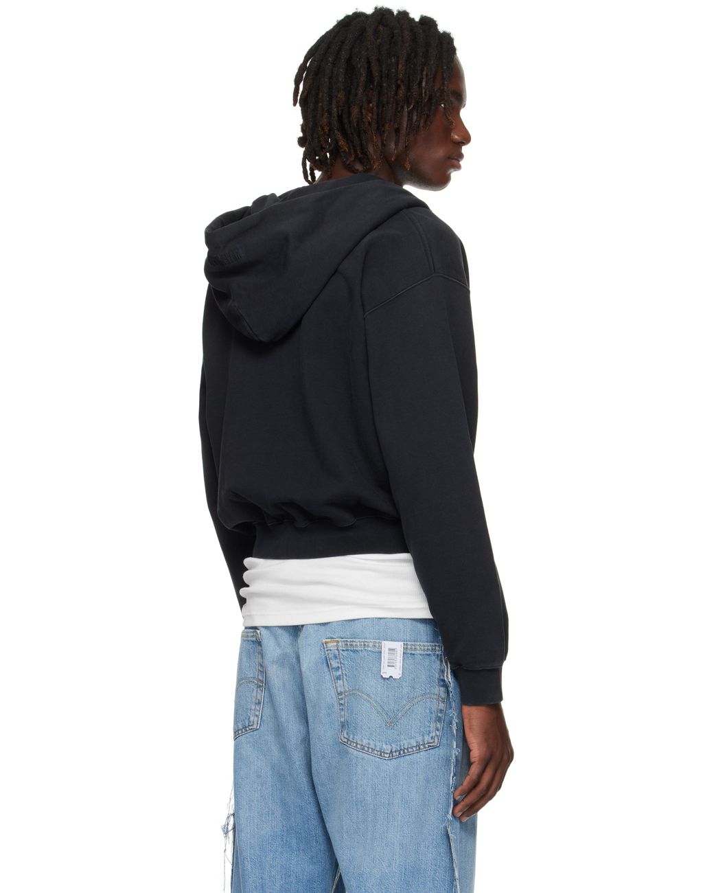 Vetements 'Fuck' Fitted Zip-Up Hoodie in Black for Men | Lyst