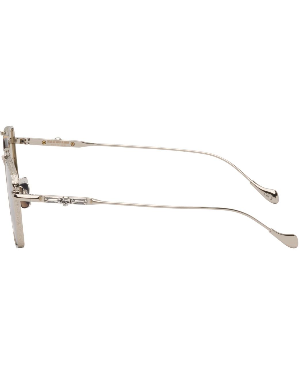 Cutler & Gross Brown The Great Frog Edition Capri Rectangular Sunglasses for men