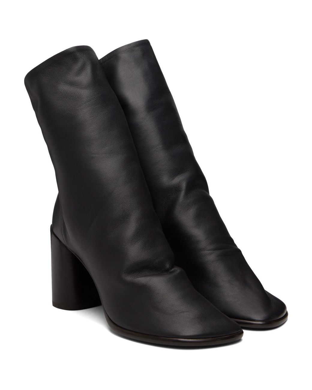 Lemaire Black Glove Ankle Boots