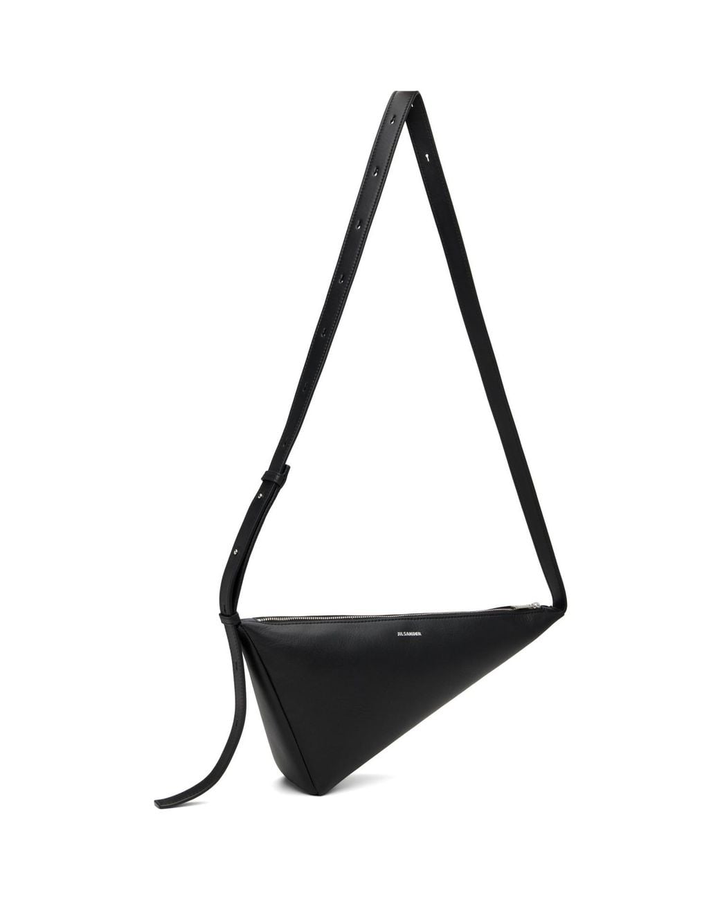 Jil Sander Black Triangle Crossbody Bag for men