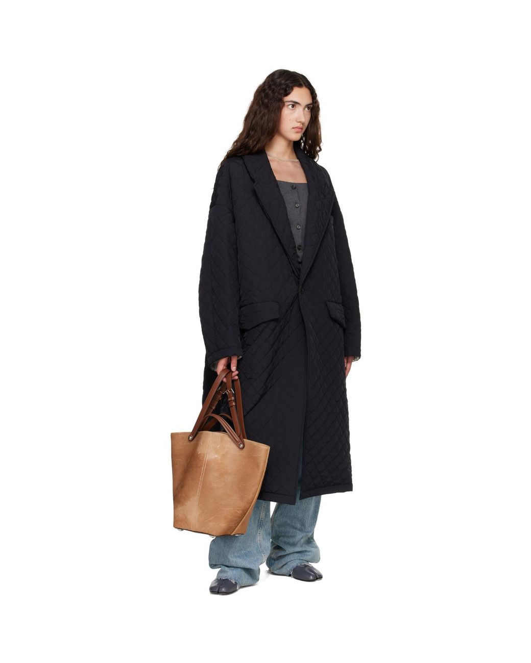 Maison Margiela Brown Tan Dress-Age Medium Tote