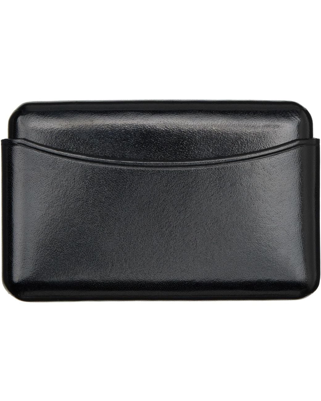 Lemaire Black Molded Card Holder for men