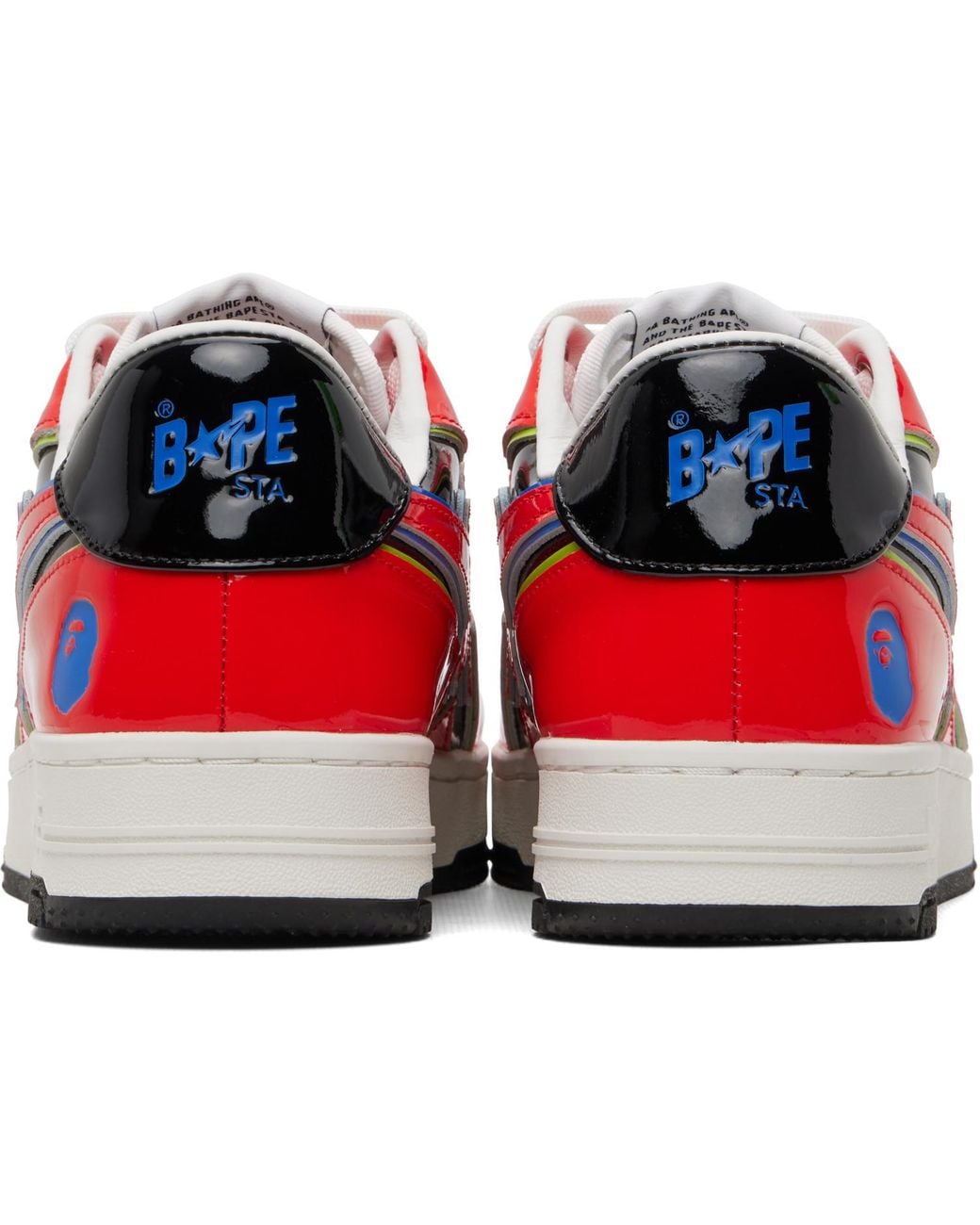 A Bathing Ape Red Sta Icon #1 M2 Sneakers for men