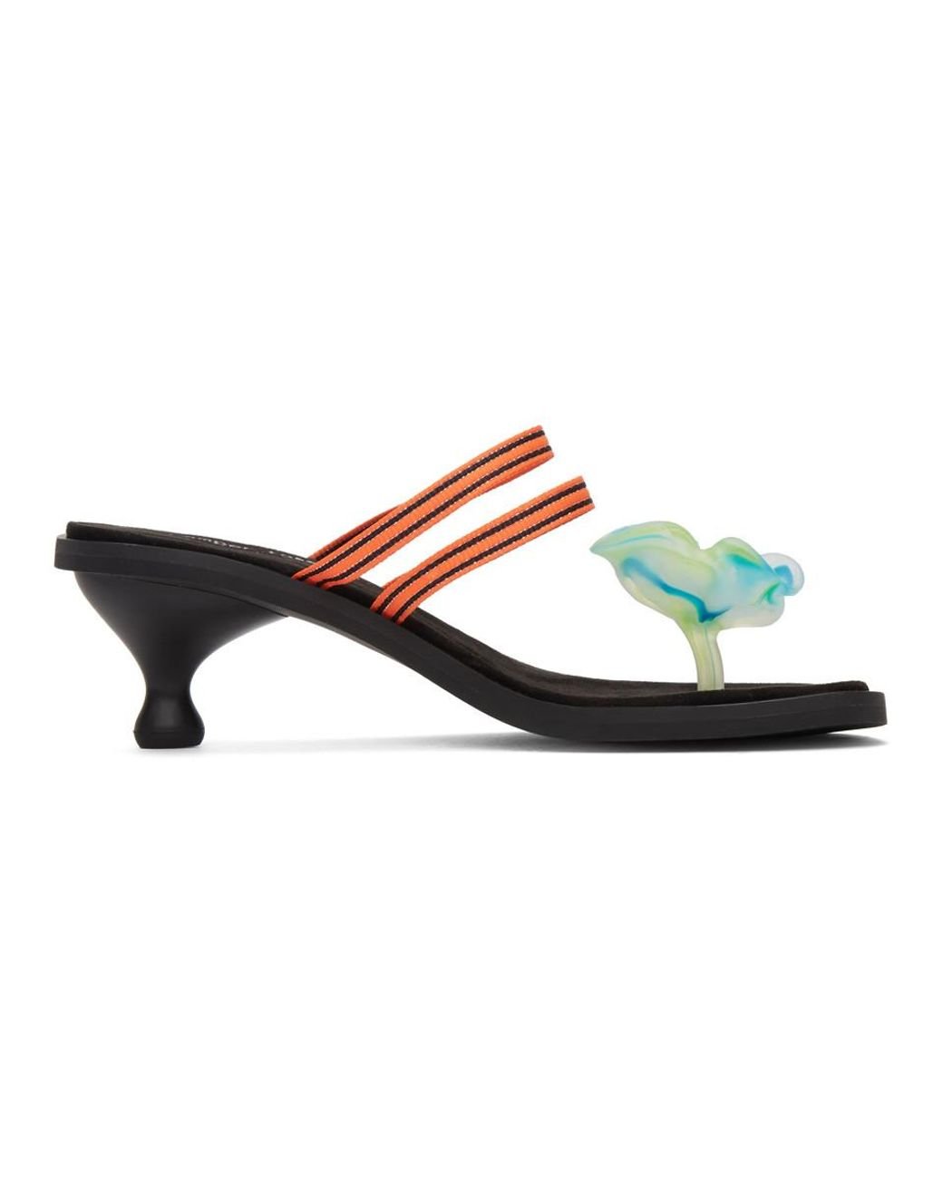 Kiko Kostadinov Black Camper Edition Flower Heeled Sandals Lyst